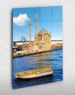 Ortaköy Camii ve Boğaz Manzarası Kırılmaz Temperli Cam Tablo