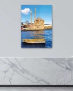 Ortaköy Camii ve Boğaz Manzarası Kırılmaz Temperli Cam Tablo - Görsel 4