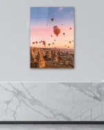 Kapadokya Gün Doğumu Balonları Temperli Cam Tablo - Görsel 4
