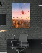 Kapadokya Gün Doğumu Balonları Temperli Cam Tablo - Görsel 6