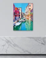 Venedik Kanalları Temperli Cam Tablo - Görsel 4