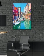 Venedik Kanalları Temperli Cam Tablo - Görsel 6