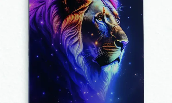 Galaksi Aslan Temperli Cam Tablo