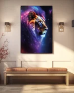 Galaksi Aslan Temperli Cam Tablo - Görsel 3