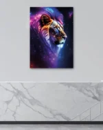 Galaksi Aslan Temperli Cam Tablo - Görsel 4