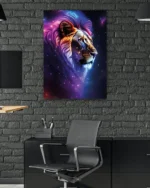 Galaksi Aslan Temperli Cam Tablo - Görsel 6