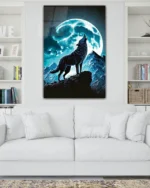 Dolunay ve Kurt Temperli Cam Tablo - Görsel 2