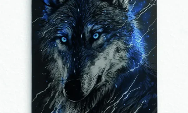 Elektrik Mavisi Kurt Temperli Cam Tablo