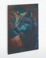 Orman Işığında Kurt Temperli Cam Tablo