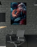 Loş Işıklı Gerbera Çiçekleri Temperli Cam Tablo - Görsel 6