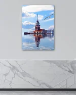 Kız Kulesi ve Martılar Temperli Cam Tablo - Görsel 4