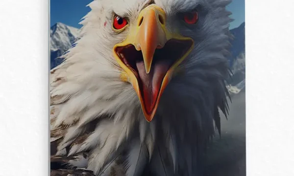 Dağların Kartalı Temperli Cam Tablo