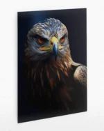 Karanlıkta Kartal Bakışı Temperli Cam Tablo