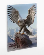 Zirvedeki Kartal Temperli Cam Tablo