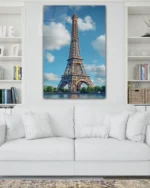 Eyfel Kulesi Manzarası Temperli Cam Tablo - Görsel 2