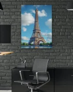 Eyfel Kulesi Manzarası Temperli Cam Tablo - Görsel 6