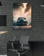 Klasik Drift Araba Temperli Cam Tablo - Görsel 6