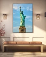 Özgürlük Heykeli Temperli Cam Tablo - Görsel 3